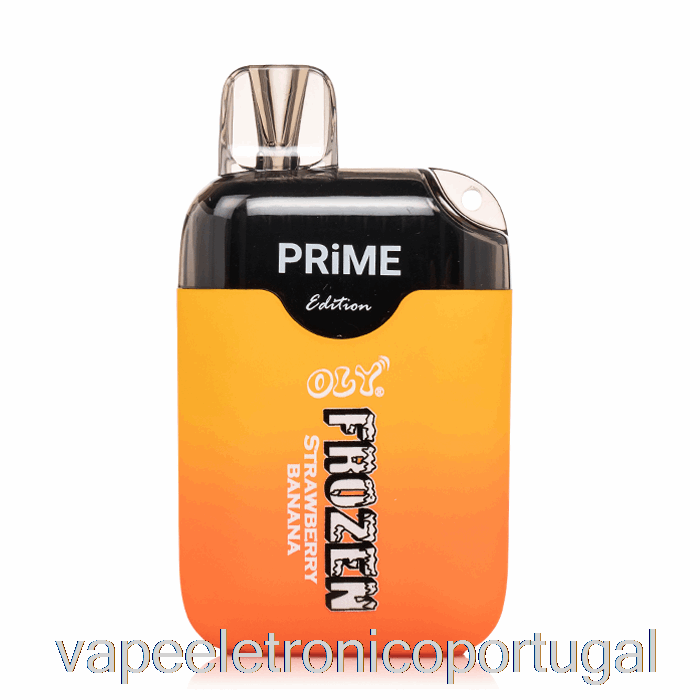 Vape Eletrônico Oly Frozen Prime 6500 Descartável Morango Banana